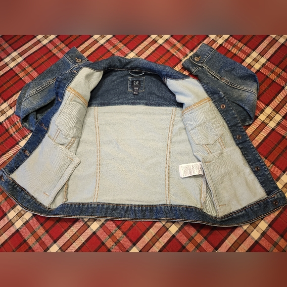 Gap Kids Icon Denim Jacket, Blue, Size M (8) - Picture 3 of 4